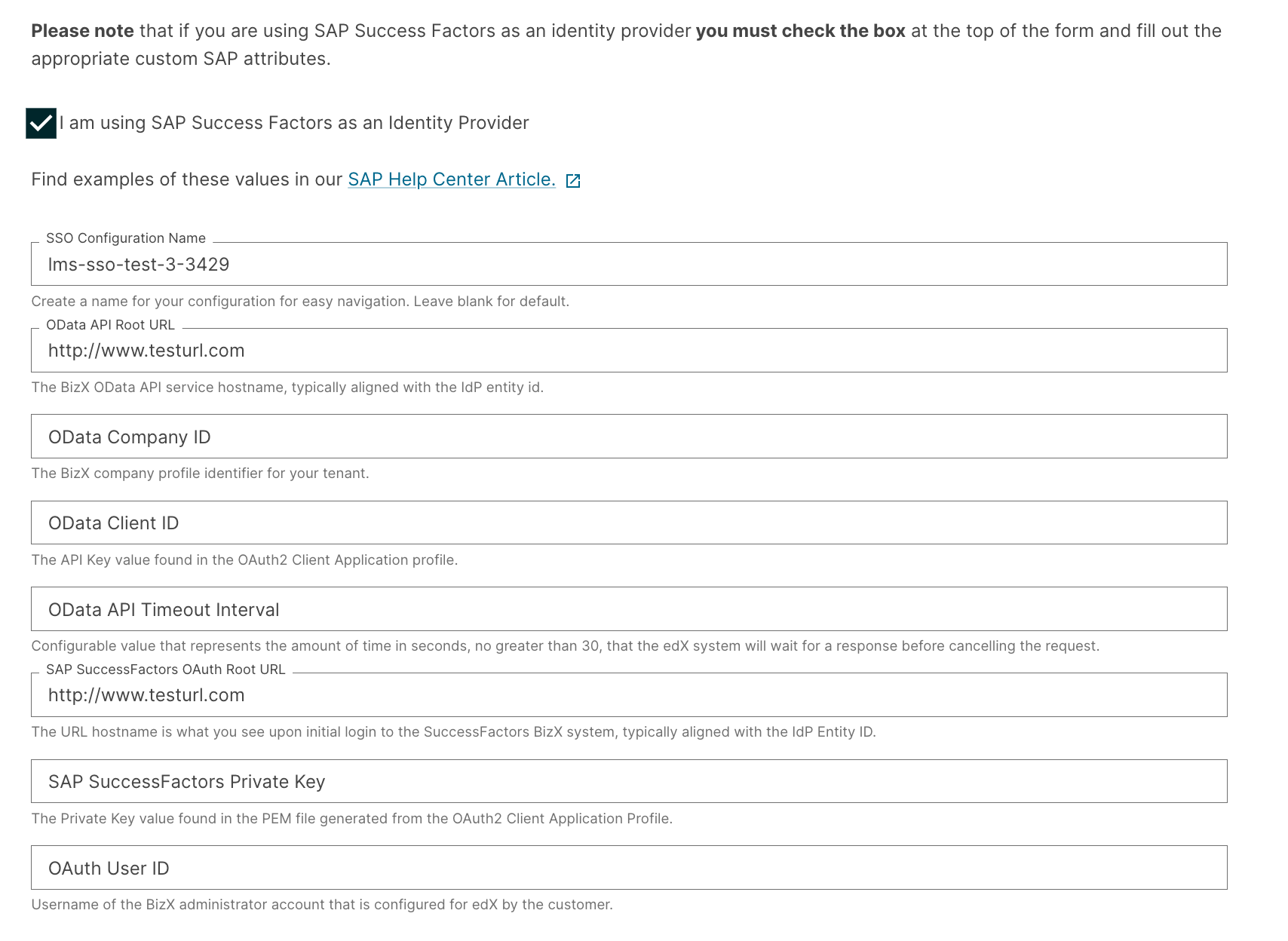 Step 2.F) Configuring OData API Access in SuccessFactors – edX For Business